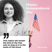Independence Day Quotes Linkedin Post template