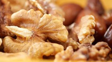Discovering the rich textures of assorted nuts and dried fruits video