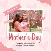 Aesthetic Peach Mother's Day Instagram Post template