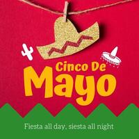 Cinco De Mayo Fiesta Instagram Post template