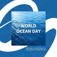 World Ocean Day Instagram Post template