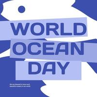 World Ocean Day Celebration template