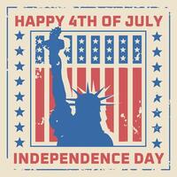 Red and White 4th of July Instagram Post Template