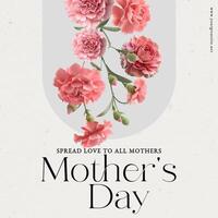 happy mothers day social media post template