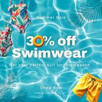 summer sale template for social media