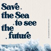world ocean day for social media post template