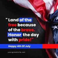 4th Of July Instagram Post template