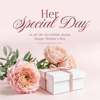 social media post happy mothers day template