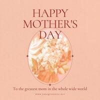 mothers day social media post template