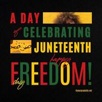 Minimalist Modern Juneteenth Instagram Post template