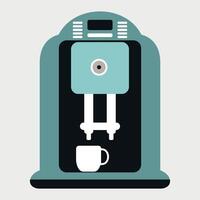 stylized color icon of baby coffee machine isolated on white background vector