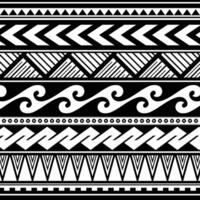 polynesian jungle ethnic tribal pattern ethnic ornaments art fabric carpet print pattern wallpaper background vector