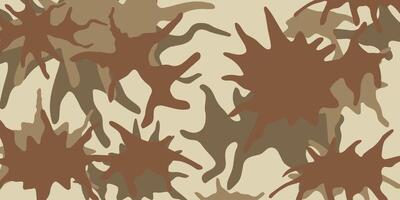 army stripes camouflage pattern brown desert sand battlefield military fabric print wide background vector