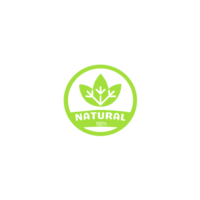 A green logo with the word natural on it png