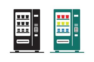 Minimalist vending machine icon on white background vector
