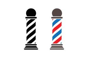 Barber pole icon on white background. Barber Pole symbol vector