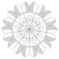 Mandala patterns have a circular or symmetrical structure radiating outward from the center. They are often used as spiritual and religious symbols and in meditative. vector