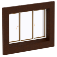 Render window frame with transparent background png