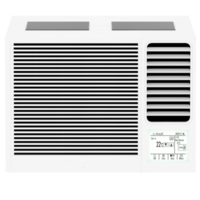 3d render window air conditioning unit with transparent background png