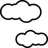 long clouds icon vector