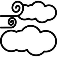 monsoon wind icon vector