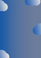 background with blue color and clouds vector