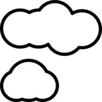 cloud icon line vector