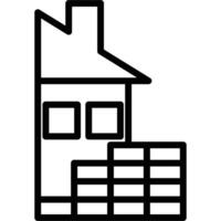 infrastructure icon outline vector
