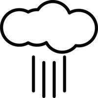 rain icon line vector