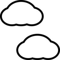 cloud icon outline vector
