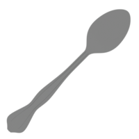 3d render dining tablespoon cutlery utensil with transparent background png