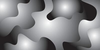 Abstract Fluid Shape Background in Contrasting Black and White Gradients vector
