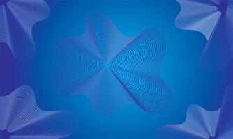 Abstract patterned shapes on a vibrant blue background create a visually intriguing artistic composition showcasing geometry and modern design. vector