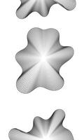Abstract Curved Patterns With Gradient Effects and Symmetrical Lines vector