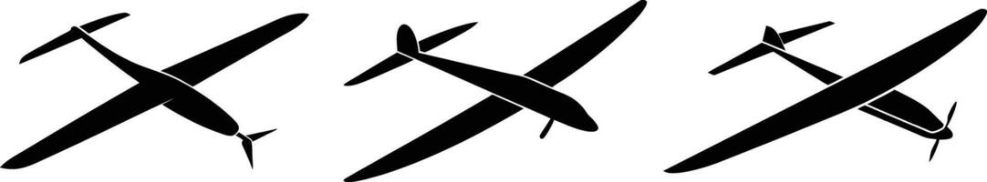 Four different types of cross - shaped planes vector