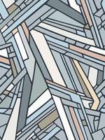 Seamless abstract grid map pattern with neutral tones and black contour vector