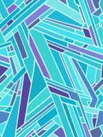Seamless abstract crystal pattern with cool toned cell structure vector
