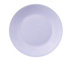 Elegant and versatile white round plate with glossy finish for minimalist dining and presentations png