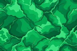 Green rock texture seamless pattern vector