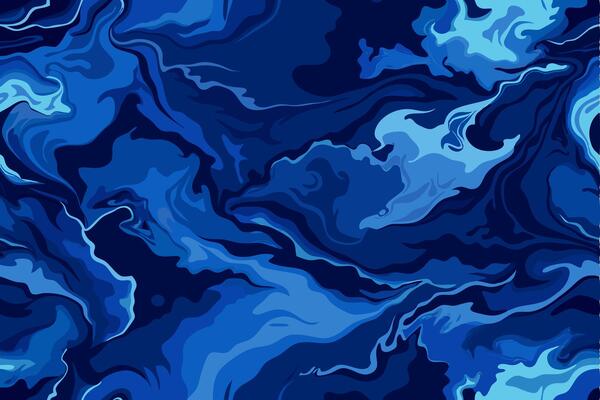 Elegant seamless marble pattern in blue. illustration for premium background wallpaper, packaging and digital design.