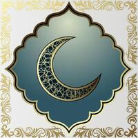 Ornament design for eid mubarak background design vector