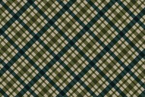 simple abstract sea green and olive color daigonal line plaid pattern soft creative geometric smooth texture plaid check tartan gingham pattern that can be used as a background or texture vector