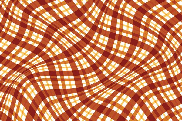 simple abstract lite dark orange brown color wavy distort plaid check line pattern brown orange wavy checkered background with a pattern of squares