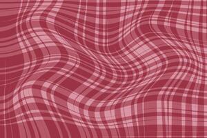 simple abstract onion color thin to thick wavy distort plaid check tartan gingham line pattern wavy plaid texture vector