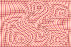 simple abstract soft light color plaid check wavy line pattern the pattern of the squares with wavy pink stripes vector