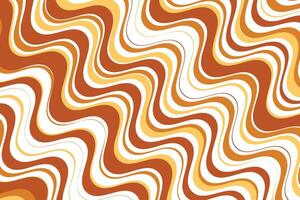 simple abstract lite dark orange brown cream color thin to thick smooth diagonal zig zag line pattern retro wavy lines pattern vector