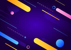 Abstract geometric background with colorful gradient vector