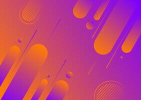 a purple and orange background with a gradient and geometric shape vector