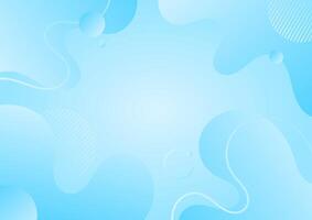 abstract blue background with waves and bubbles vector
