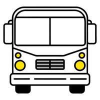 cartoon bus icon simple design illustration vector